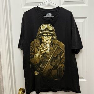 Grunt Style Black and Gold Graphic Tee